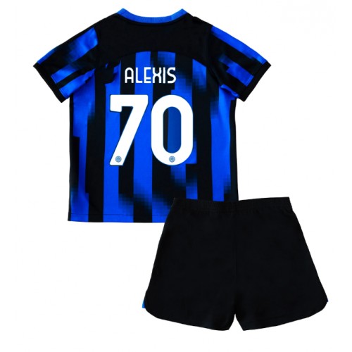 Dres Inter Milan Alexis Sanchez #70 Domaci za djecu 2023-24 Kratak Rukav (+ kratke hlače)